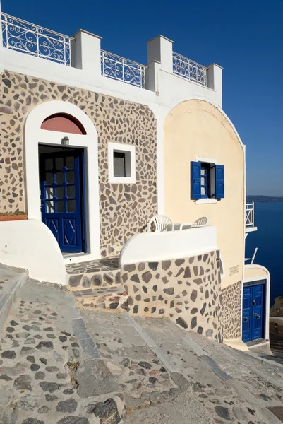 Casa em Santorini, Grecia — Fotografia de Stock