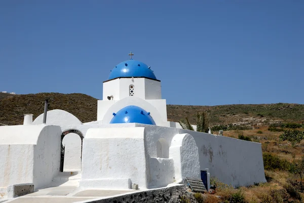 산 토 리 니 그리스 교회 — 스톡 사진