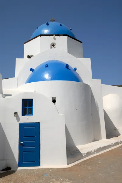 산 토 리 니 그리스 교회 — 스톡 사진