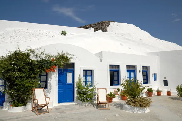 Casa tradicional en Santorini, Grecia — Foto de Stock