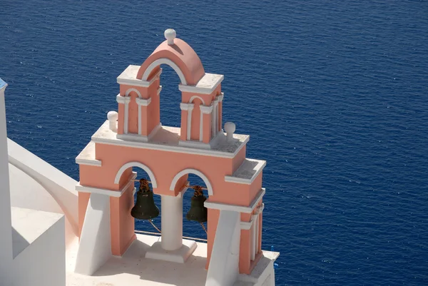 サントリーニ島、ギリシャの鐘楼 — ストック写真