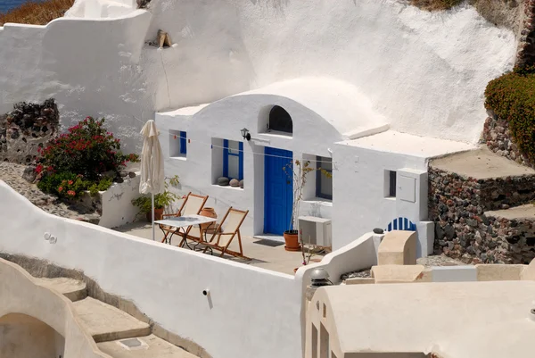 Santorini, Yunanistan'ın geleneksel evde — Stockfoto