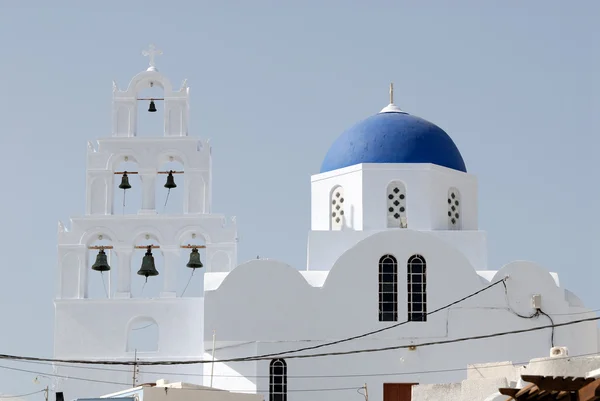 Griechische orthdox-kirche in santorini, griechenland — Stockfoto