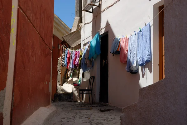 Calle en Thira, Santorini —  Fotos de Stock