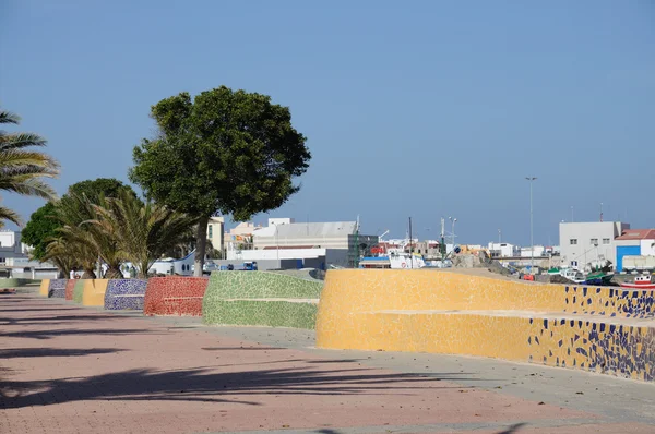 Strandpromenaden i puerto del rosario, fuerteventura Spanien — Stockfoto