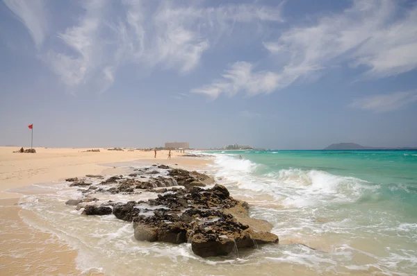 Playa cerca de Corralejo, Islas Canarias Fuerteventura, España —  Fotos de Stock