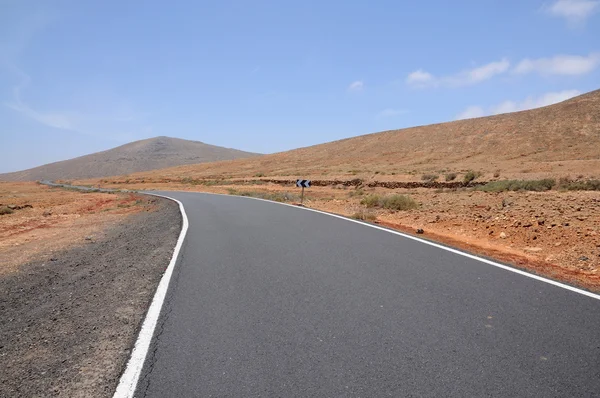 Jalan di Pulau Canary Fuerteventura, Spanyol — Stok Foto