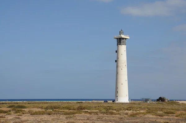 灯台プラヤ ・ デル ・ matorral、ハンディア モロなどフエルテベントゥラ島スペイン — ストック写真