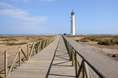 Lighthouse Faro de Jandia, Fuerteventura Canary Islands Spain clipart