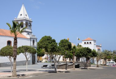 Church in Puerto del Rosario, Canary Island Fuerteventura, Spain clipart