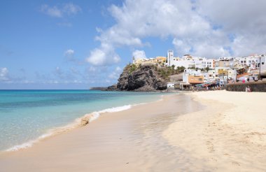 Beach in Morro Jable, Canary Island Fuerteventura, Spain clipart