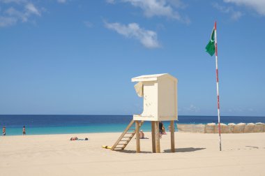 Beach Playa del Matorral, Canary Island Fuerteventura Spain clipart