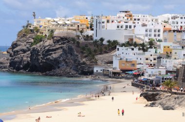 Beach of Morro Jable, Canary Island Fuerteventura, Spain clipart