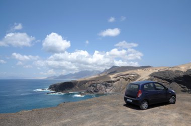 Rocky West Coast of Canary Island Fuerteventura, Spain clipart