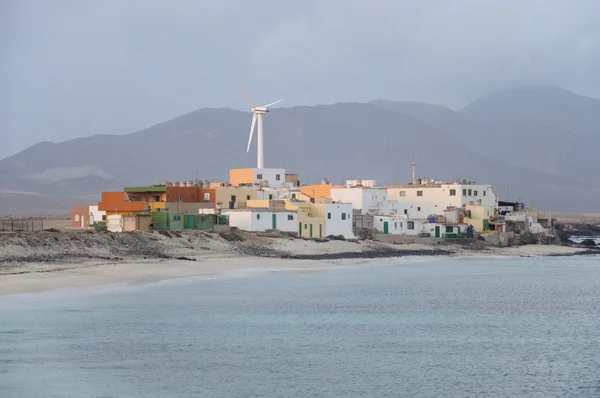 Vesnice puerto de la cruz, Kanárské ostrov fuerteventura, Španělsko — Stock fotografie