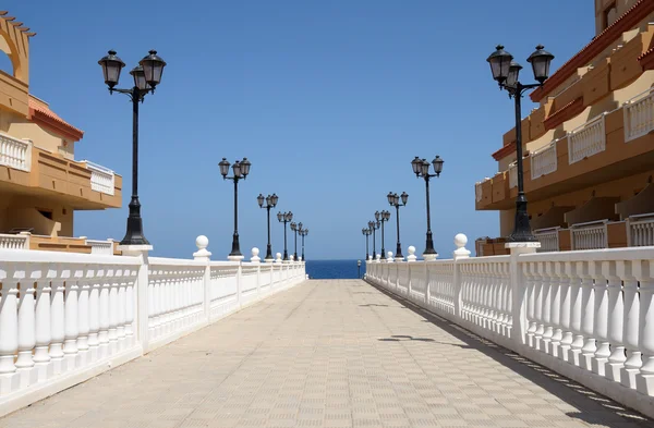 Promenade in caleta de fuste, kanarische Insel fuerteventura, Spanien — Stockfoto