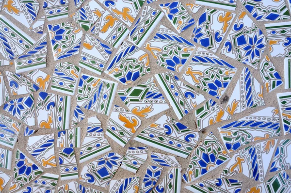 Färgglada Skärva mosaik i Spanien. bra för bakgrund — Stockfoto