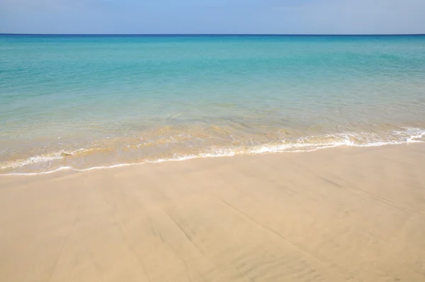 海滩上金丝雀岛富埃特文图拉，西班牙 — 图库照片