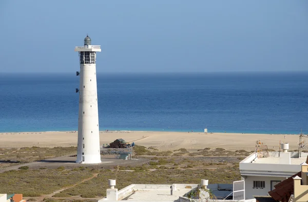 灯台プラヤ ・ デル ・ matorral フエルテベントゥラ島スペイン — ストック写真