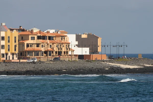 Atlantkusten i corralejo, kanariska ön fuerteventura, Spanien — Stockfoto