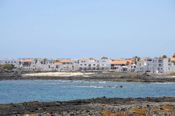 Miasta corralejo, Kanaryjskie wyspy fuerteventura, Hiszpania — Zdjęcie stockowe