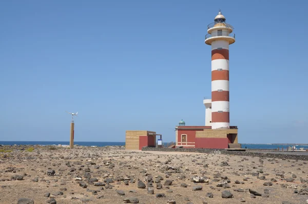 Leuchtturm faro del toston, kanarische insel fuerteventura spanien — Stockfoto
