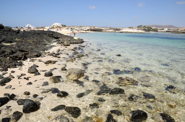 Stranden nära el cotillo, kanariska ön fuerteventura, Spanien — Stockfoto