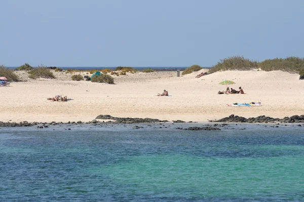 Plaża w el cotillo, Kanaryjskie wyspy fuerteventura, Hiszpania — Zdjęcie stockowe