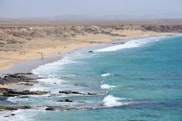 Costa próxima a El Cotillo, Fuerteventura, Espanha — Fotografia de Stock