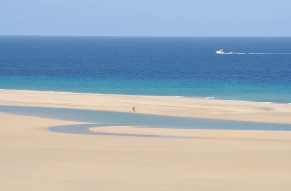 Pláž na Kanárské ostrov fuerteventura, Španělsko — Stock fotografie