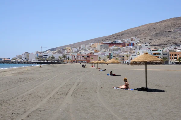 Playa de Gran Tarajal, Islas Canarias Fuerteventura, España — Foto de Stock