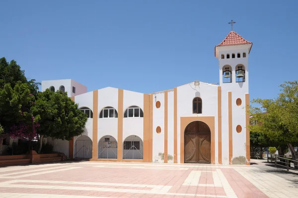 Kyrkan i gran tarajal, kanariska ön fuerteventura, Spanien — Stockfoto