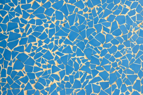 Sininen sherd mosaiikki. Suuri tausta ja rakenne — kuvapankkivalokuva