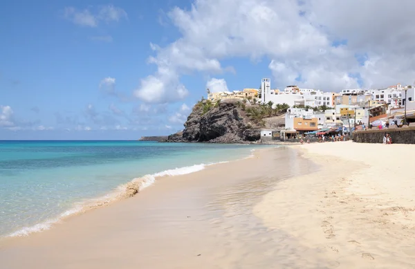 Strand in morro jable, Canarische eiland fuerteventura, Spanje — Stockfoto