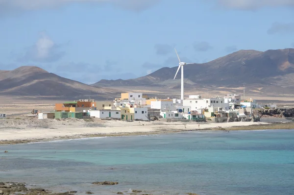 Vila piscatória Puerto de la Cruz, Fuerteventura, Espanha — Fotografia de Stock
