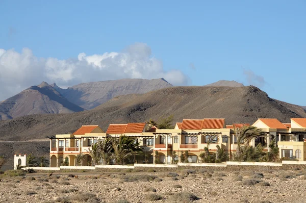 Obytné domy v la porovnání. Kanárské ostrova fuerteventura, Španělsko — Stock fotografie