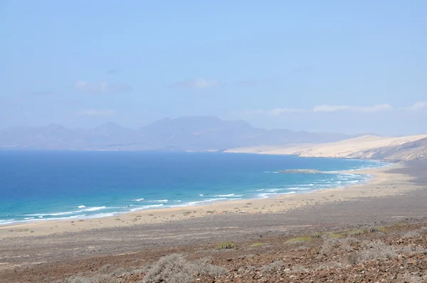 Playa de Cofete, Ilha Canária Fuerteventura, Espanha — Fotografia de Stock