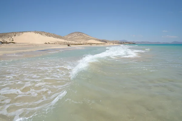 Plaża playa de sotavento, jandia, fuerteventura, Hiszpania — Zdjęcie stockowe