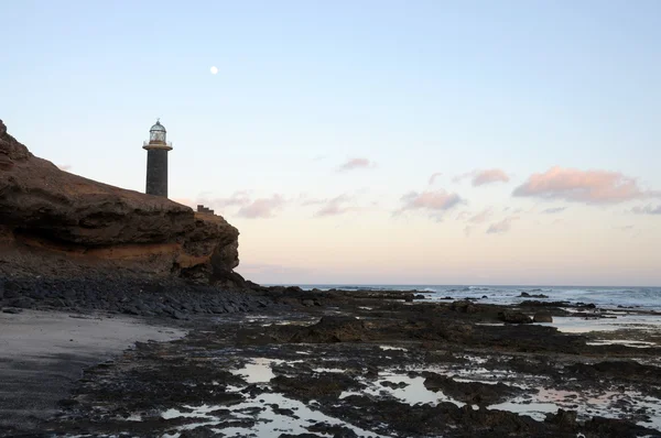 Маяк Пунта-де-Жандия на Канарском острове Фуэртевентура, Испания — стоковое фото
