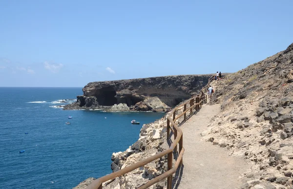 Costa cerca del pueblo pesquero Ajuy, Islas Canarias Fuerteventura, España — Foto de Stock