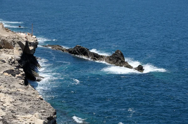Västra kust fuerteventura nära ajuy. Kanarieöarna, Spanien — Stockfoto
