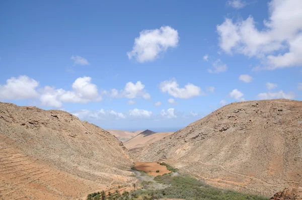 Krajobraz na Kanaryjskie wyspy fuerteventura, Hiszpania — Zdjęcie stockowe
