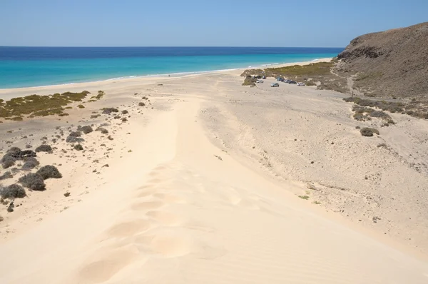 Plaża playa de sotavento, fuerteventura, Hiszpania — Zdjęcie stockowe