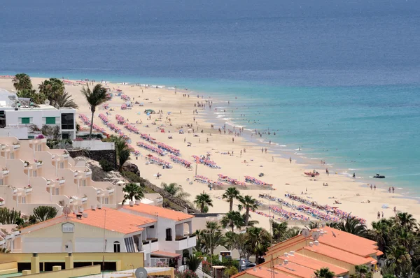 Yarın jable, Kanarya Adası fuerteventura havadan görünümü — Stok fotoğraf
