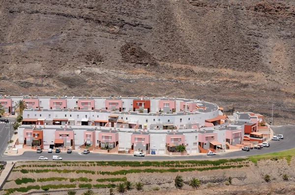Vista aérea de novos edifícios, Fuerteventura, Espanha — Fotografia de Stock