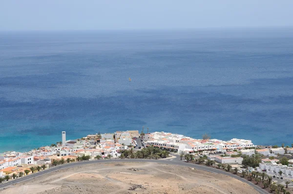 Vista aerea sulla città Morro Jable, Isole Canarie Fuerteventura, Spagna — Foto Stock