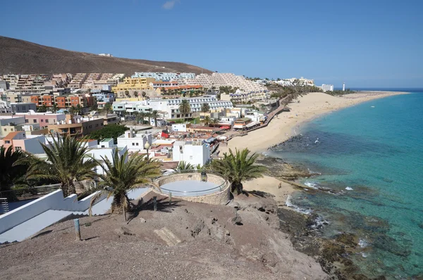 Kust in de buurt van morro jable, Canarische eiland fuerteventura — Stockfoto