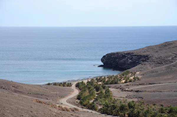 Wybrzeżu la lajita, Kanaryjskie wyspy fuerteventura, Hiszpania — Zdjęcie stockowe