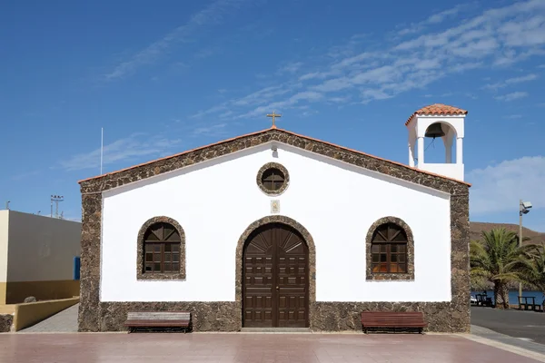 Kerk in la lajita, Canarische eiland fuerteventura, Spanje — Stockfoto