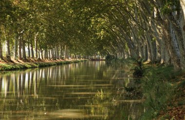 Canal du Midi near Beziers, southern France clipart